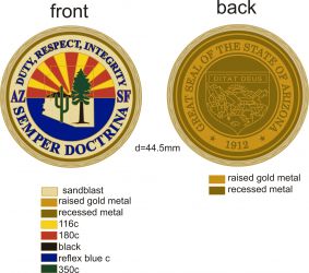 ARIZONA FORESTRY and FIRE MANAGEMENT Challenge Coin